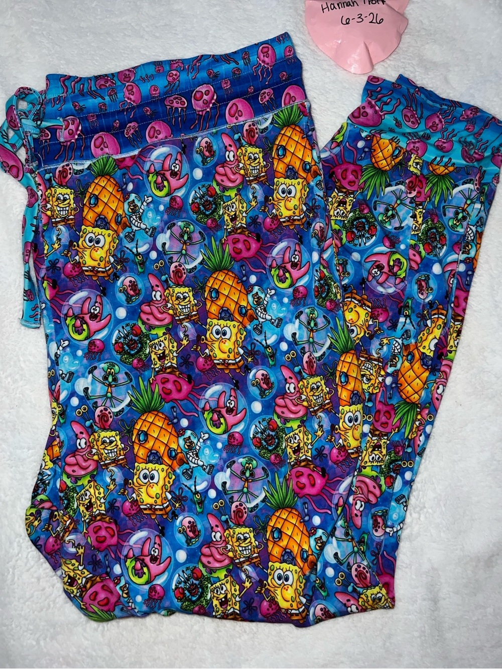 Adult SpongeBob Bamboo Pineapple Print Pajama Pants